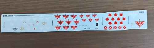 Dark angels transfers sheet - transfers,