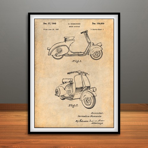 1947 vespa 125 motor scooter - 1947,