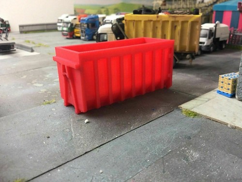 Roll off skip - roll, red