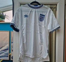 Original Umbro England Home Football Shirt 1999/2000/2001 Large