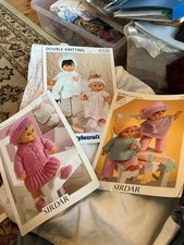 3 Lovely  Dolls Knitting Patterns Sirdar, Stylecraft,