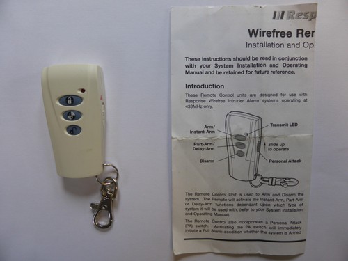 Response alarms 433mhz remote - alarms,
