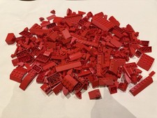 Lego Job lot Giant Bundle of Red Slope Bricks Roof Tiles Various Sizes Slopes