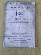 Villiers Mark 2F Two Stroke Spare Parts List