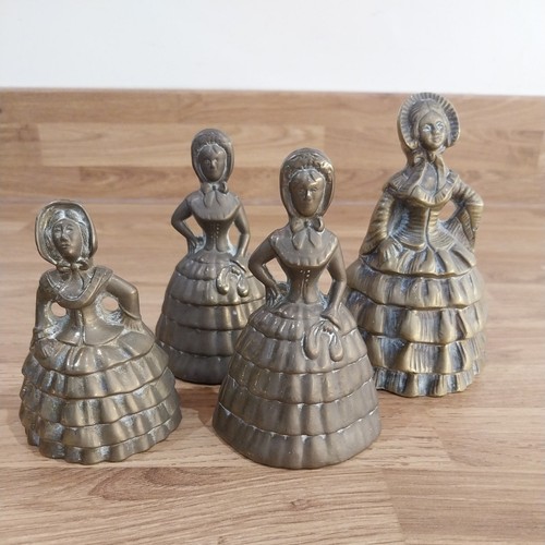 Vintage set brass lady - set, of