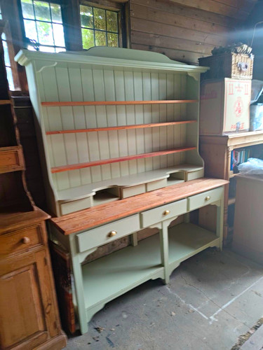 Painted wood dresser with - wood,