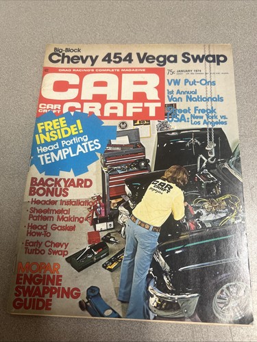 Car craft jan 1974 chevy - craft, /