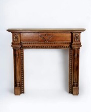 Regency Ornate Wood Fireplace