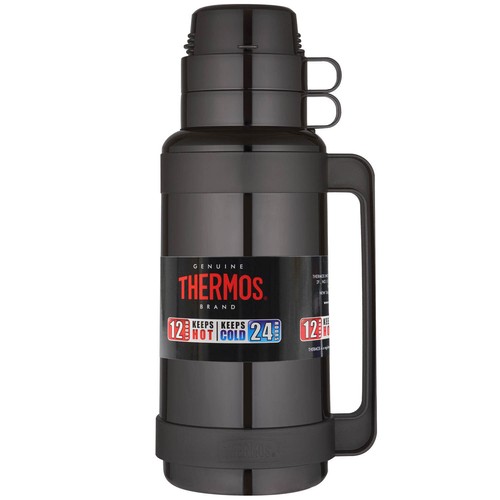 Thermos glass vacuum flask - flask, hot