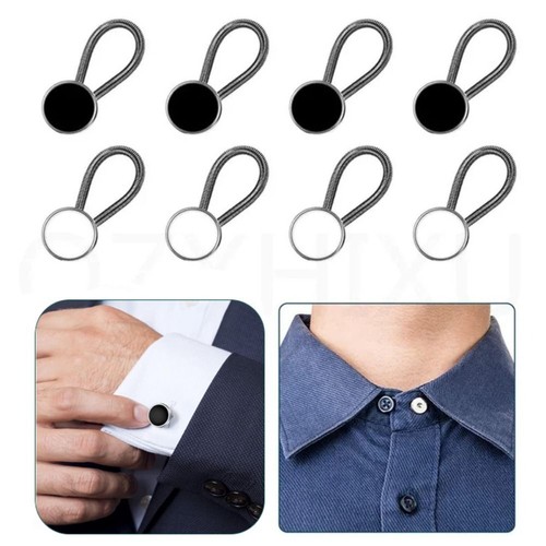 8pcs set elastic - collar, button