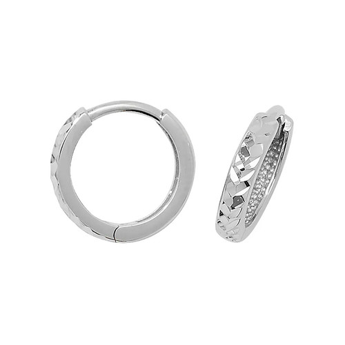 Hinged earrings 9ct white - hinged,