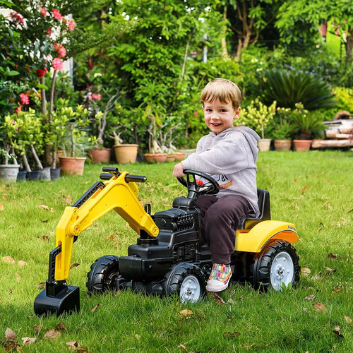 Kids ride digger - kids, pedal