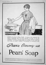 Original Old Vintage Print 1917 Advertisement Pears Soap John Millais London