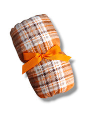 Checked Orange Super Soft