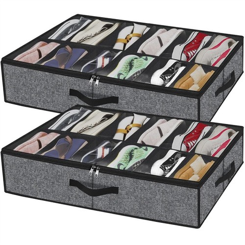 Under bed shoe storage - under,