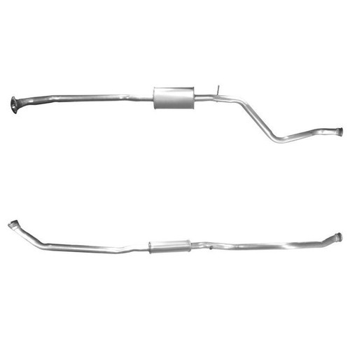 Front exhaust pipe and - exhaust,