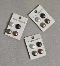 SNAG FREE HIJAB MAGNET PINS MATTE  Metallic (SET OF 4) Brooch Strong  Lot