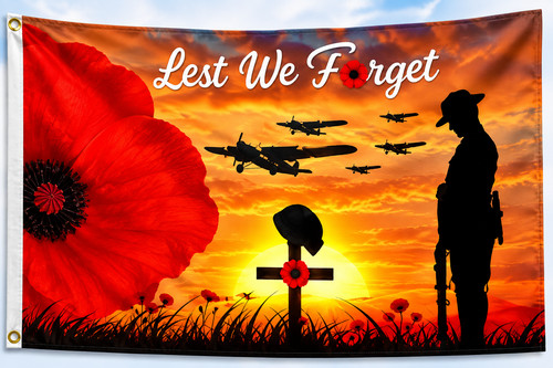 Remembrance day flag poppy - remembrance,