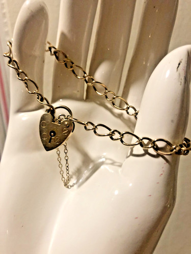 Vintage solid 9ct - gold, curb