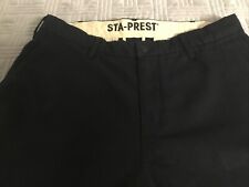 Classic Levi's Sta-Prest Trousers W34 L32 Levi Strauss Black Mod 60s/70s