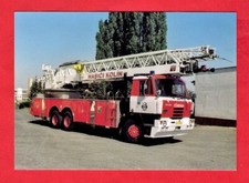 Czech Fire Truck Postcard - Tatra T815 Simon Ladder - Hasiči Kolín - Saxi: 2000