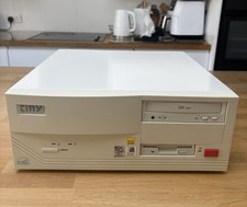 Vintage 1997 Tiny Desktop Computer - Pentium 166 MMX - Windows 98 - DOS Gaming