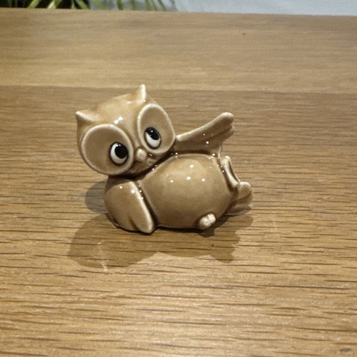 Small ceramic owl - ceramic, 4cm
