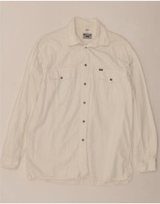 MUSTANG Mens Shirt Size 16 Large White Cotton CS03