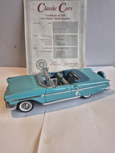 Danbury mint 1958 chevrolet - mint,