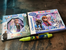DISNEY FROZEN JIGSAW MY FIRST PUZZLE BOOK ANNA ELSA OLAF TOY STORY PEN LARGE