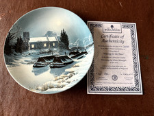 canal plate entitled Waiting