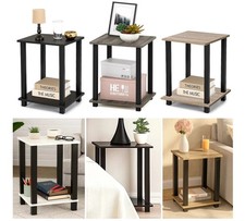 Wooden Side Table Coffee Laptop Bedside Corner Table Bedroom Office Living Room