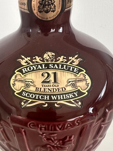 Rare label royal salute - 21, yr