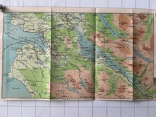 LOCH MAREE - GAIRLOCH - 1901 Original Antique County Map Highlands Scotland