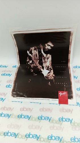 Jimi hendrix poster fender - hendrix,