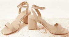 MONSOON Scallop Faux Suede