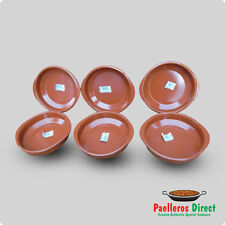 Set of 6 x 18cm Spanish Terracotta Tapas Dishes / Cazuelas
