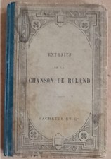antique book        EXTRAITS --CHANSON DU ROLAND   1911   French    cost  1fr 50