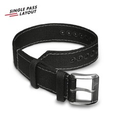 22mm vintage military black - military,