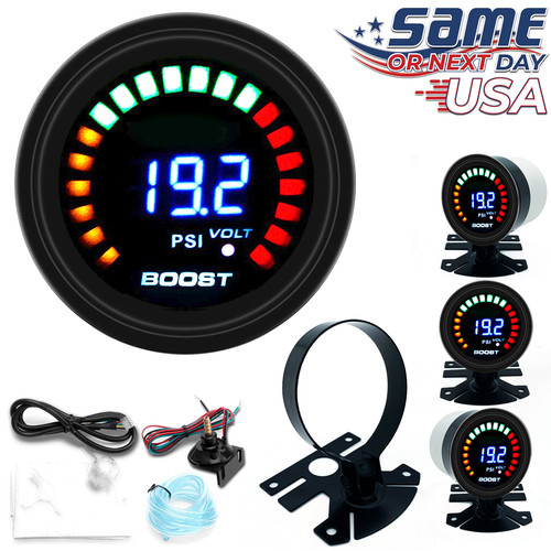 Digital boost gauge 52mm 45 - gauge,