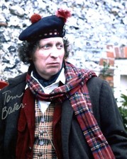 Tom Baker hand signed 8x10