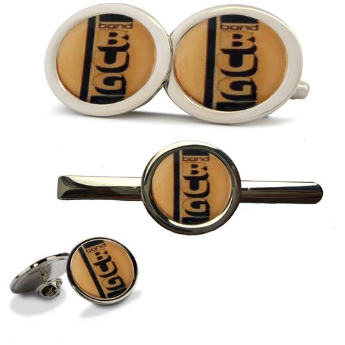 Bond bug cufflinks tie slide - bond,