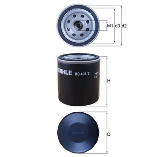Oil filter oc405 mahle - oc405/3,
