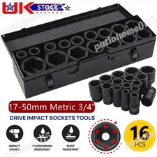16PC 3/4" DRIVE DEEP IMPACT
