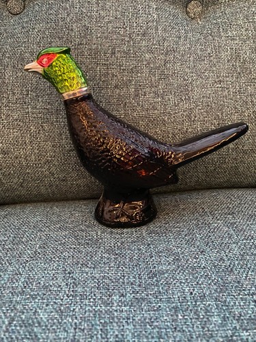 Vintage 1970 pheasant glass - pheasant,