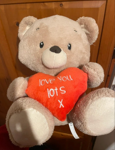 Clinton red heart teddy bear - clinton's,