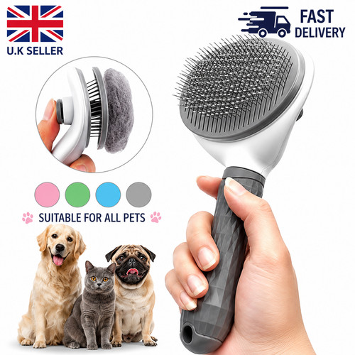 Self cleaning pet brush - cleaning,