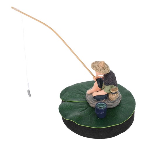 Floating fisherman sculpture - fisherman,