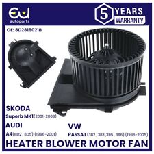 HEATER BLOWER MOTOR FAN FOR AUDI A4 B5 VW PASSAT B3 B4 B5 96-05 8D2819021B RHD