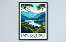 Lake district print - district,